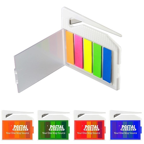 Promotional Letter Opener With Sticky Note Flags WAUCUST9FLAGS